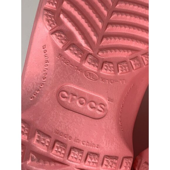 Pink Crocs Comfort Rubber Clogs Water unisex Shoes Women size 12-14 Men 10-11 - Picture 10 of 10